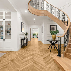 Solid Oak Chevron Parquet Timber Flooring Premium Quality Floorboards