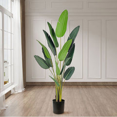 SOGA 4X 220cm Artificial Giant Green Birds of Paradise Tree Fake Tropical Indoor Plant Home Office Decor