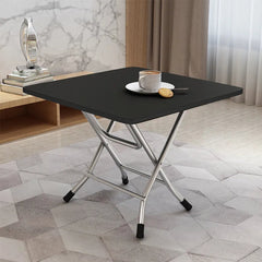 SOGA 2X Black Portable Square Table Standing Legs Foldable Furniture Home Decor