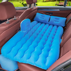 SOGA 2X Blue Ripple Inflatable Car Mattress Portable Camping Air Bed Travel Sleeping Kit Essentials