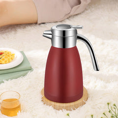 SOGA 1.2L Stainless Steel Water Bottle Insulated Vacuum Flask Coffee Jug Thermal Red