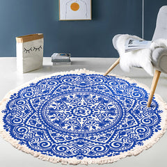 SOGA 120cm Mandala Round Tapestry Indian Area Rug for Living Room Lounge Anti-slip Doormat, Home Decor