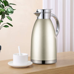 SOGA 2X 1.8LSilver Double-Wall vacuum with 2 layers stainless steel Construction Thermal Flask