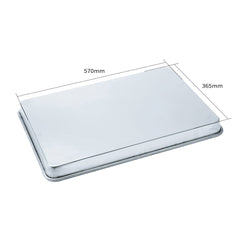 SOGA 2X Aluminium Oven Baking Pan Cooking Tray for Baker Gastronorm 60*40*5cm