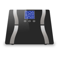 SOGA 2X Glass LCD Digital Body Fat Scale Bathroom Electronic Gym Water Weighing Scales Black/Purple