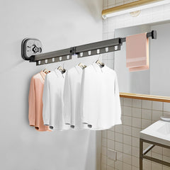 SOGA 2X 93.2cm Wall-Mounted Clothing Dry Rack Retractable Space-Saving Foldable Hanger