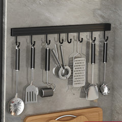 SOGA 2X 41cm Wall Mounted Kitchen Utensil Storage Rack Space-Saving Spatula Organiser with Durable Hooks