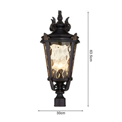 SOGA 4X 63.5cm Vintage Outdoor Post Lantern Light Classic Charm for Patios