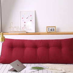 SOGA 4X 150cm Rose Red Triangular Wedge Bed Pillow Headboard Backrest Bedside Tatami Cushion Home Decor