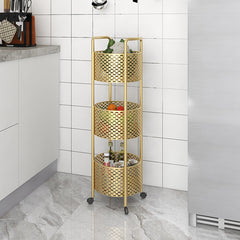 SOGA X2 3 Tier Bathroom Shelf Multifunctional Storage Display Rack Organiser with wheels