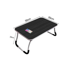 SOGA Black Portable Bed Table Adjustable Foldable Bed Sofa Study Table Laptop Mini Desk Breakfast Tray Home Decor