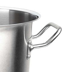 SOGA Stock Pot 44L Top Grade Thick Stainless Steel Stockpot 18/10 Without Lid