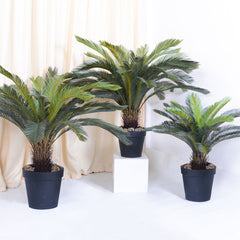 SOGA 2X 155cm Artificial Indoor Cycas Revoluta Cycad Sago Palm Fake Decoration Tree Pot Plant