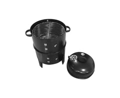 SOGA 2X 3 in 1 Barbecue Smoker Outdoor Charcoal BBQ Grill Camping Picnic Fishing