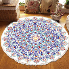 SOGA 2X 120cm Mandala Area Rug for Living Room Lounge Bedroom Anti-slip Doormat Home Decor