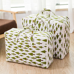 SOGA 2X Green Pine Tree Medium Storage Luggage Bag Double Zipper Foldable Travel Organiser Essentials