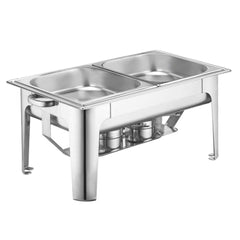 SOGA 9L Stainless Steel 2 Pans Bain-marie Chafing Catering Dish Buffet Food Warmer