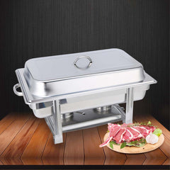 SOGA 2X Stainless Steel Chafing Triple Tray Catering Dish Food Warmer