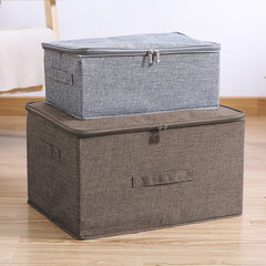 SOGA 2X Coffee Large Portable Double Zipper Storage Box Moisture Proof Clothes Basket Foldable Home Organiser