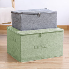 SOGA Green Large Portable Double Zipper Storage Box Moisture Proof Clothes Basket Foldable Home Organiser