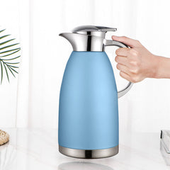 Soga 1.8L Blue Color 3-Layer Vacuum Insulated Stainless Steel Flask  Ideal for Home and Office