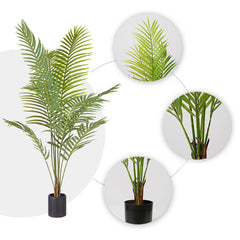 SOGA 180cm Green Artificial Indoor Rogue Areca Palm Tree Fake Tropical Plant Home Office Decor