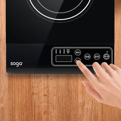 SOGA 35.5cm Cooktop Electric Smart Induction Cook Top Portable Kitchen Cooker Cookware