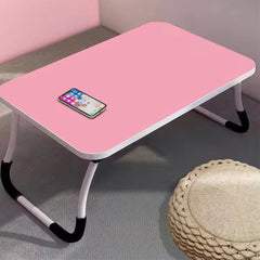 SOGA 2X Pink Portable Bed Table Adjustable Foldable Bed Sofa Study Table Laptop Mini Desk Breakfast Tray Home Decor