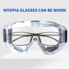 Clear Protective Eye Glasses Safety Windproof Lab Goggles Eyewear