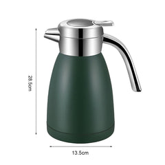 SOGA 2X 2.2L Stainless Steel Water Bottle Insulated Vacuum Flask Coffee Jug Thermal Green