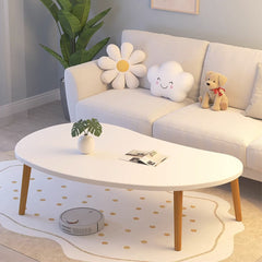 SOGA 2X 80x40cm White Living Room Nordic  Coffee Table Simple Modern Home Style