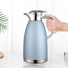 Soga 2.3L Blue Color 3-Layer Vacuum Insulated Stainless Steel Flask  Ideal for Home and  Office