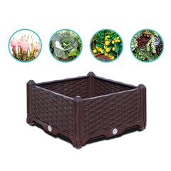 SOGA 120cm Raised Planter Box Vegetable Herb Flower Outdoor Plastic Plants Garden Bed with Legs Deepen