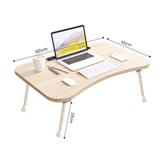 SOGA Beige Portable Bed Table Adjustable Foldable Bed Sofa Study Table Laptop Mini Desk Breakfast Tray Home Decor