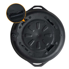 SOGA 2X Portable Korea BBQ Butane Gas Stove Stone Grill Pot Non Stick Coated Round Plate