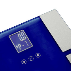 SOGA Digital Electronic LCD Bathroom Body Fat Scale Weighing Scales Weight Monitor Blue/Glass