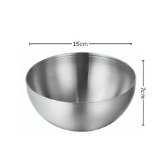 SOGA 15cm Elegant Silver Salad Bowl with Model 201 A Versatile Kitchen Essential