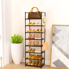 SOGA 8 Tier Shoe Storage Shelf Space-Saving Caddy Rack Organiser with Handle