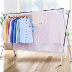 SOGA 2X 1.6m Portable Standing Clothes Drying Rack Foldable Space-Saving Laundry Holder Indoor Outdoor