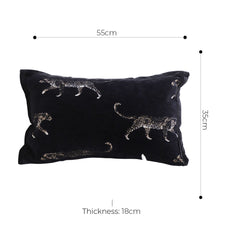 SOGA 35cm Black Throw Pillow Elegant Decorative Cushion Living Room Modern Home Decor