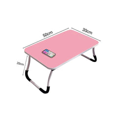 SOGA 2X Pink Portable Bed Table Adjustable Foldable Bed Sofa Study Table Laptop Mini Desk Breakfast Tray Home Decor