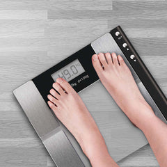 SOGA 2X Digital Electronic Glass LCD Bathroom Body Fat Scale Weighing Scales Weight Monitor