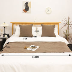 SOGA 1.5m Bed Light Brown Vintage Scarf Runner Bedding Tail Pad Flag For Home Hotel Set of 3