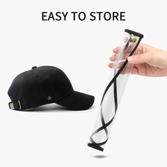 2X Outdoor Protection Hat Anti-Fog Pollution Dust Saliva Protective Cap Full Face HD Shield Cover Adult Black/White