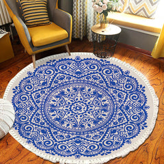 SOGA 120cm Mandala Round Tapestry Indian Area Rug for Living Room Lounge Anti-slip Doormat, Home Decor