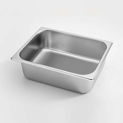 SOGA Gastronorm GN Pan Full Size 1/2 GN Pan 10cm Deep Stainless Steel Tray With Lid