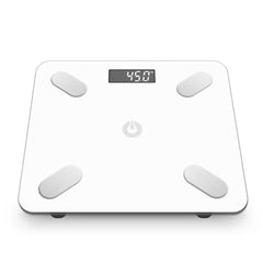 SOGA 2X Wireless Bluetooth Digital Body Fat Scale Bathroom Health Analyzer Weight Fish/White