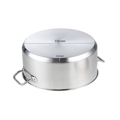 SOGA Stock Pot 83L Top Grade Thick Stainless Steel Stockpot 18/10 Without Lid