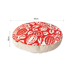 SOGA 2X 45cm Red Premium Polyester Cotton Cushion with EPP Particle Insert for Enhanced Comfort