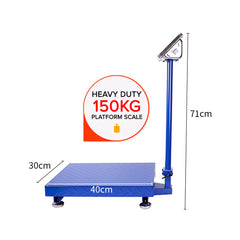 SOGA 150kg Electronic Digital Platform Scale Computing Shop Postal Weight Blue